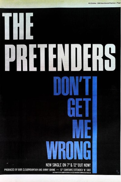 Cubierta de The Pretenders: Don\'t Get Me Wrong (Vídeo musical)