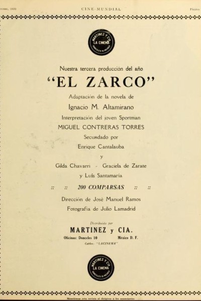 Cubierta de El zarco
