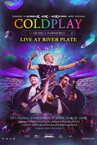 Caratula, cartel, poster o portada de Coldplay Music Of The Spheres Live