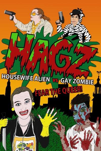 Cubierta de Ama de casa alien vs. Zombie gay