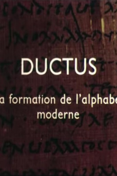 Cubierta de Ductus la formation de l\'alphabet moderne