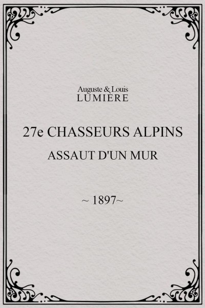 Caratula, cartel, poster o portada de 27ème chasseurs alpins: assaut d\'un mur