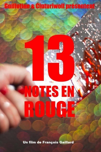 Cubierta de 13 notes en rouge