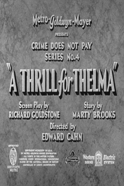 Cubierta de A Thrill for Thelma