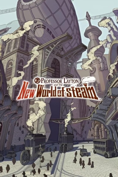 Cubierta de Professor Layton and the New World of Steam