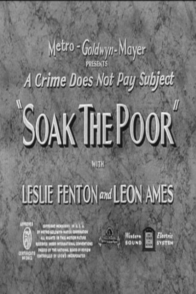Caratula, cartel, poster o portada de Soak the Poor