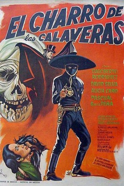 Caratula, cartel, poster o portada de El charro de las calaveras