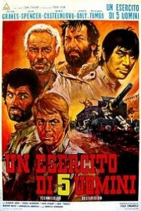 Caratula, cartel, poster o portada de Un ejército de cinco hombres