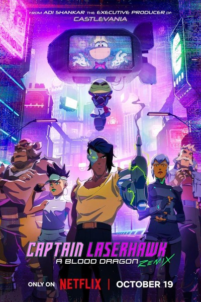 Caratula, cartel, poster o portada de Capitán Laserhawk: Un remix de Blood Dragon