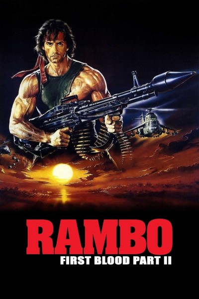 Caratula, cartel, poster o portada de Rambo: Acorralado Parte II (Rambo 2)