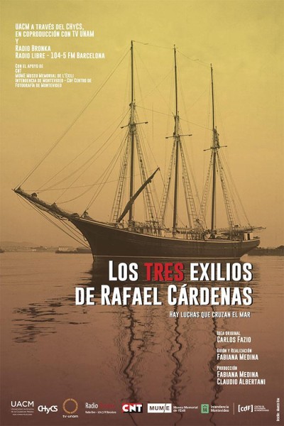 Cubierta de Los tres exilios de Rafael Cárdenas