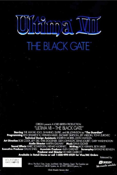 Cubierta de Ultima VII: The Black Gate