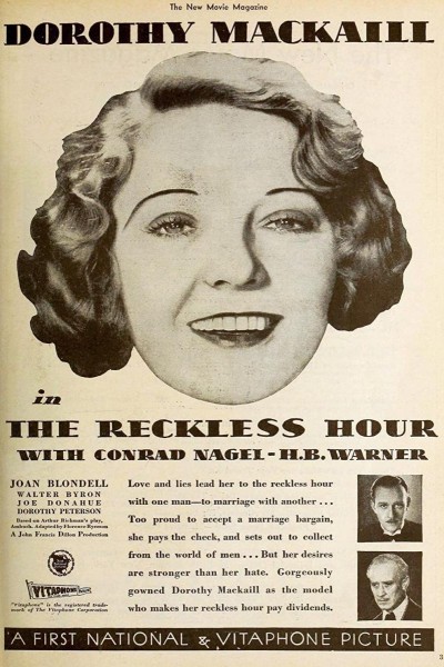 Caratula, cartel, poster o portada de The Reckless Hour