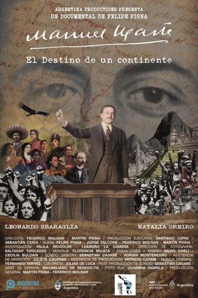 Caratula, cartel, poster o portada de Manuel Ugarte: El destino de un continente