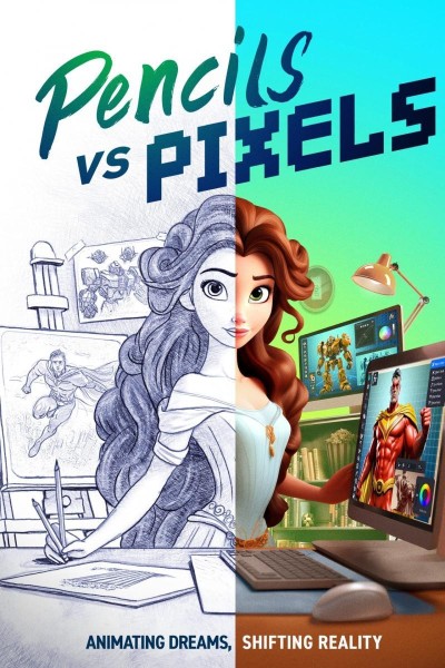 Caratula, cartel, poster o portada de Pencils Vs Pixels