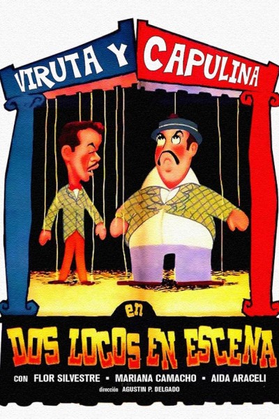 Caratula, cartel, poster o portada de Dos locos en escena