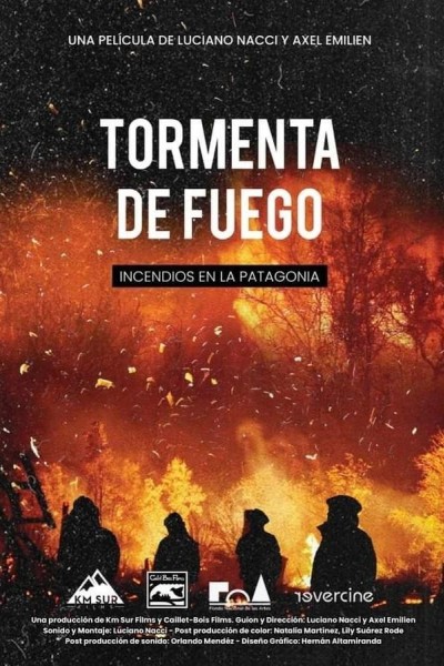 Cubierta de Tormenta de fuego, incendios en la Patagonia