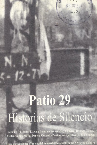 Cubierta de Patio 29: Historias de silencio