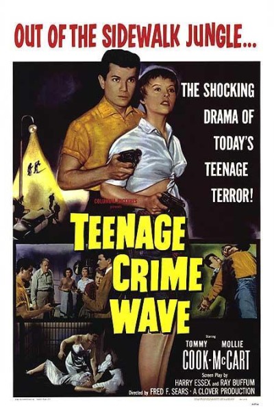 Cubierta de Teen-Age Crime Wave