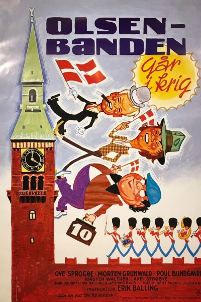 Caratula, cartel, poster o portada de Olsen-banden går i krig (The Olsen Gang Goes to War)