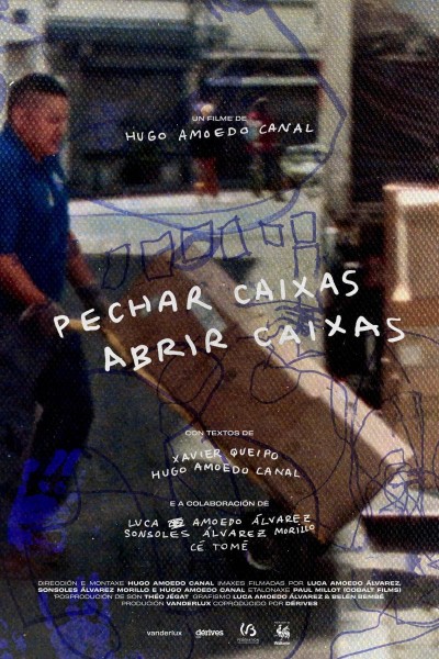 Caratula, cartel, poster o portada de pechar caixas abrir caixas