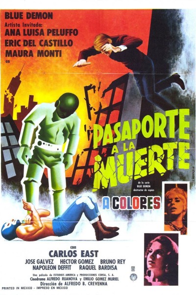 Caratula, cartel, poster o portada de Blue Demon frente a la muerte