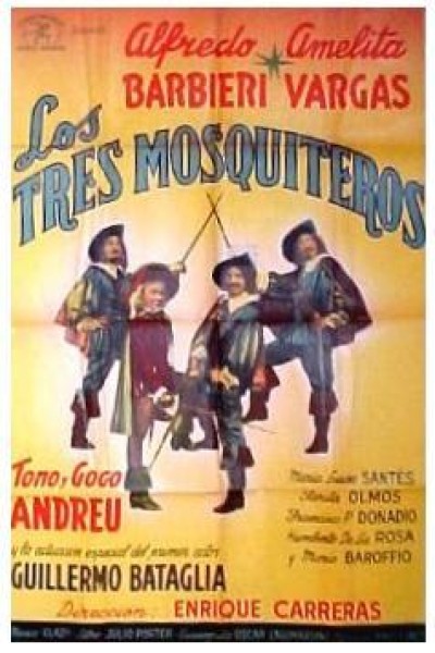 Caratula, cartel, poster o portada de Los tres mosquiteros