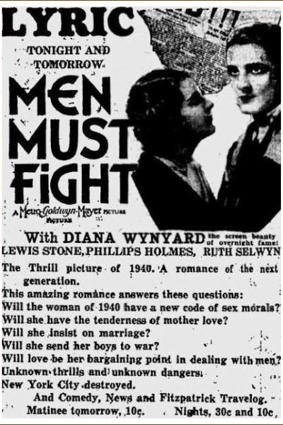 Caratula, cartel, poster o portada de Men Must Fight