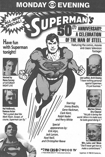 Cubierta de El 50º aniversario de Supeman