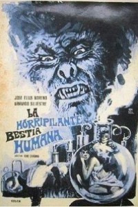 Caratula, cartel, poster o portada de La horripilante bestia humana