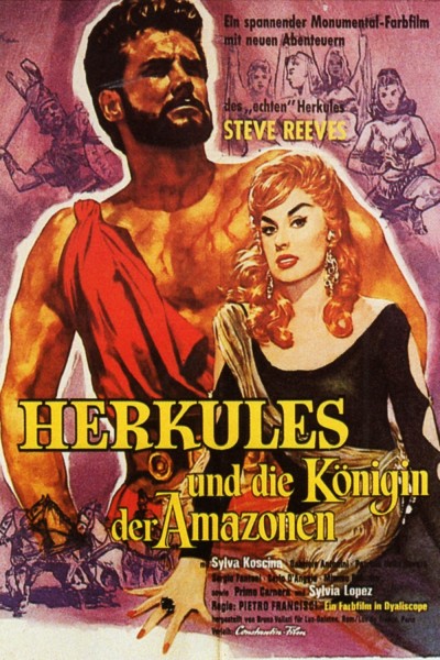 Caratula, cartel, poster o portada de Hércules y la reina de Lidia