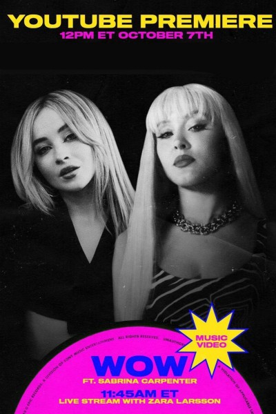 Cubierta de Zara Larsson Feat. Sabrina Carpenter: WOW (Remix)