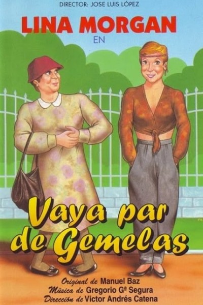 Caratula, cartel, poster o portada de Vaya par de gemelas