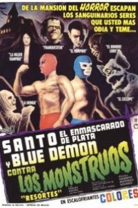 Caratula, cartel, poster o portada de Santo el enmascarado de plata y Blue Demon contra los monstruos