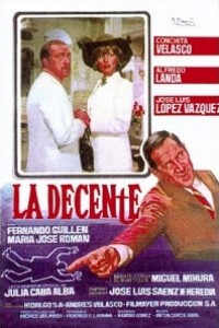Caratula, cartel, poster o portada de La decente