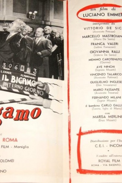 Caratula, cartel, poster o portada de Il bigamo