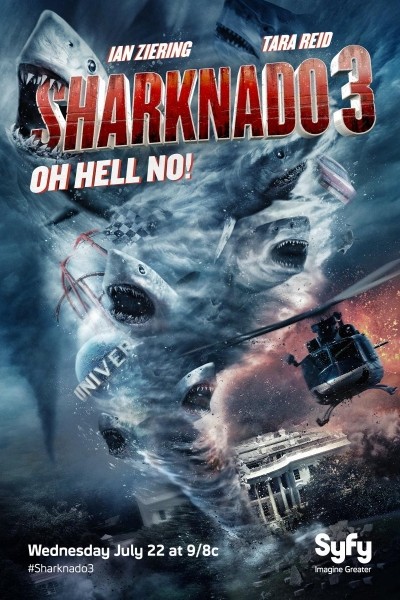 Caratula, cartel, poster o portada de Sharknado 3