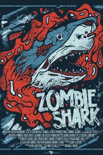 Caratula, cartel, poster o portada de Tiburón Zombie