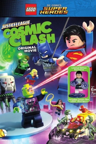 Caratula, cartel, poster o portada de LEGO DC Super Heroes: La liga de la justicia. La invasión de Brainiac