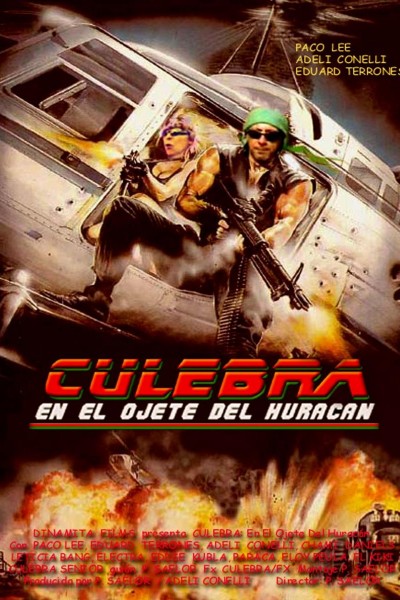 Cubierta de Culebra, en el ojete del huracán, la película