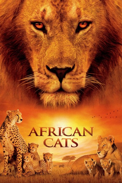 Caratula, cartel, poster o portada de Grandes felinos africanos: El reino del coraje