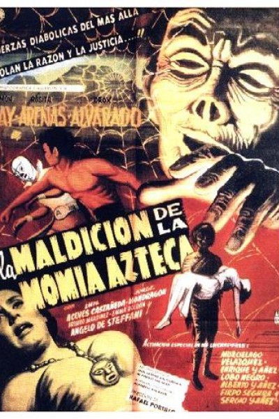 Caratula, cartel, poster o portada de La maldición de la momia azteca