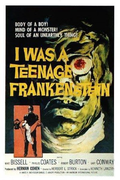 Caratula, cartel, poster o portada de Yo fui un Frankenstein adolescente