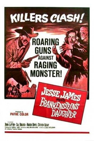 Caratula, cartel, poster o portada de Jesse James contra la hija de Frankenstein