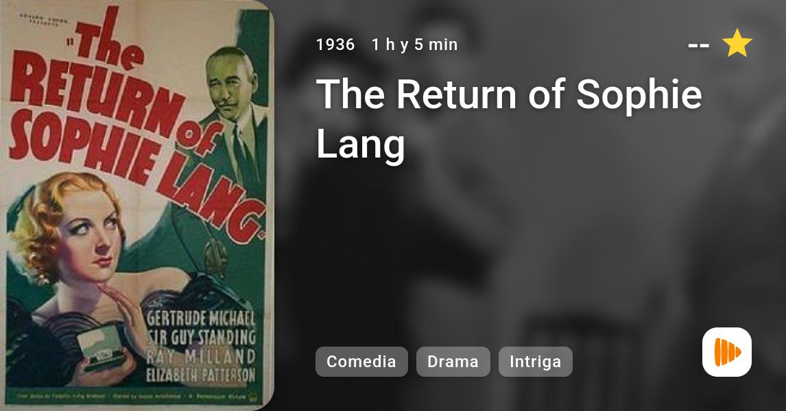 The Return of Sophie Lang PlayMax