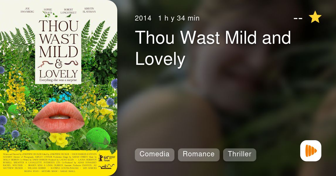 Thou Wast Mild And Lovely Playmax