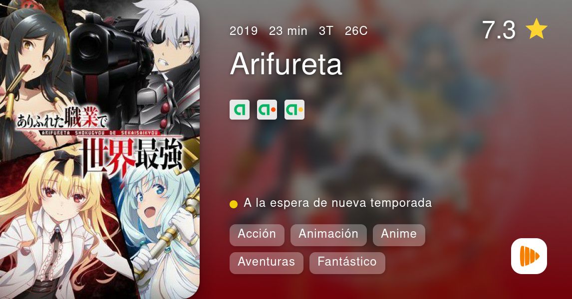 El anime Arifureta Shokugyo de Sekai Saikyo tendrá dos episodios