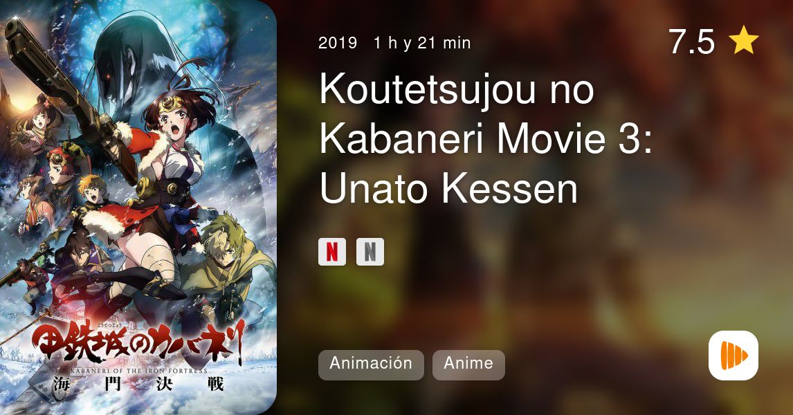 Anime Movie, Koutetsujou no Kabaneri Movie 3: Unato Kessen