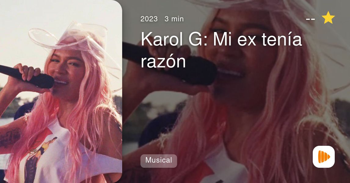 Karol G Mi ex tenía razón Vídeo musical PlayMax