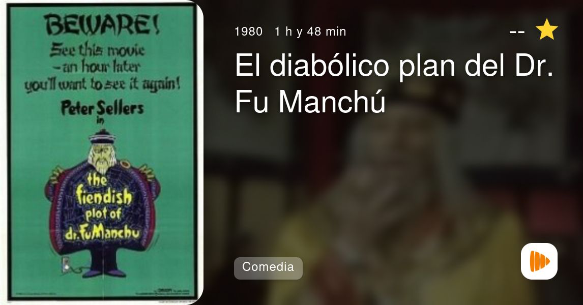 El Diabólico Plan Del Dr Fu Manchú 1980 Playmax